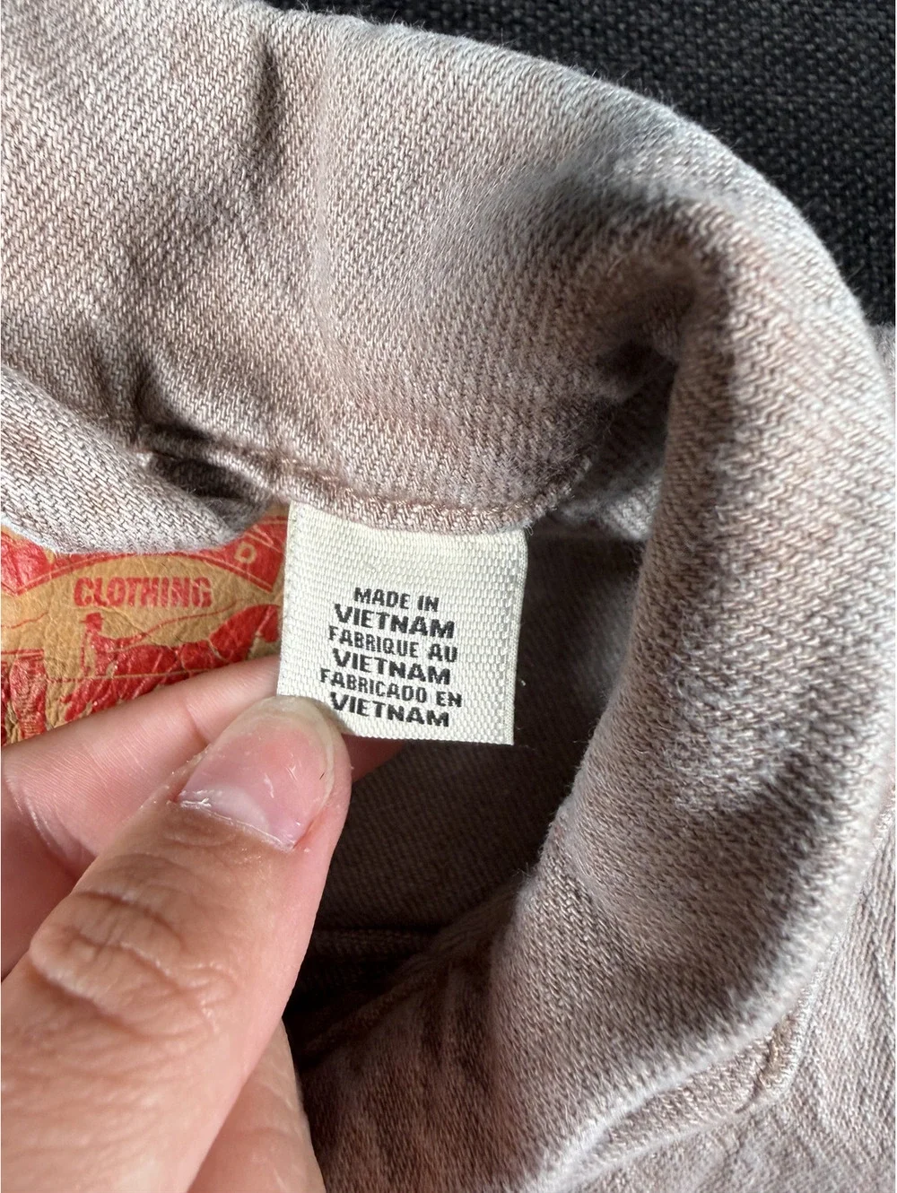 Levi's Men's Medium Beige Denim Jacket